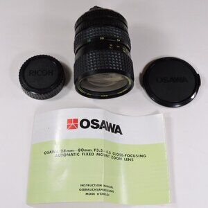 Vintage OSAWA 28mm f3.5 - 4.5 Close Focusing AF Mount Zoom Lens & Manual - Japan